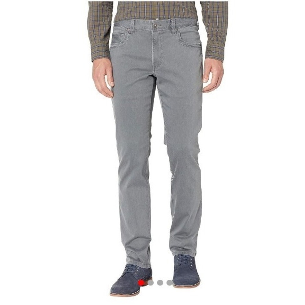 Tommy Bahama Boracay Mens 32x32 Grey Sateen Five Pocket Chino Pants Straight Leg